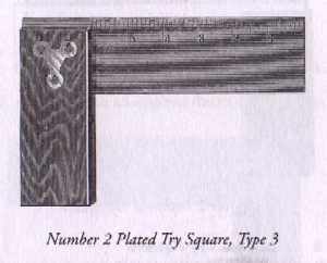 Catalog Picture for Stanley No. 2 Plated Try Square Type 3